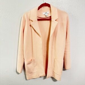 Magaschoni Soft Blush peach Knitwear open front cardigan small